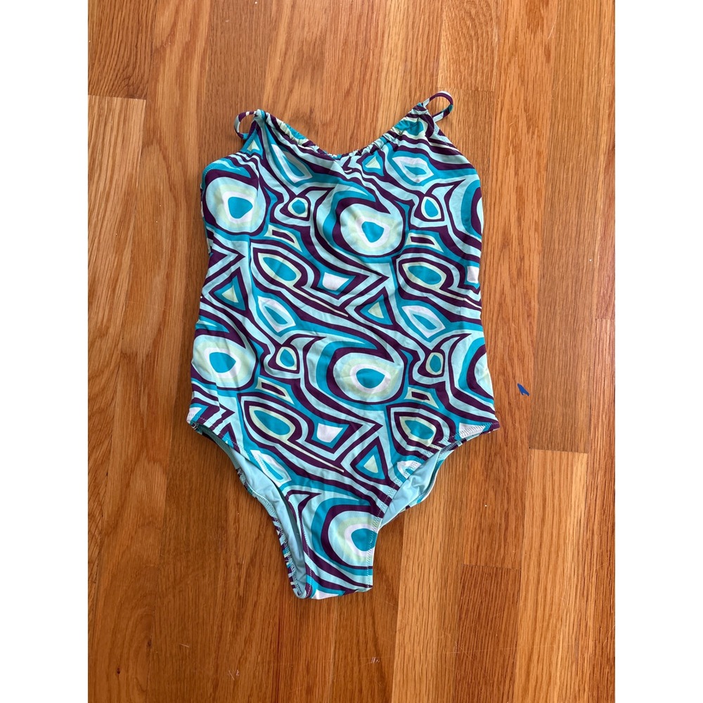 Vilebrequin Girls One Piece Swimsuit 12 Ans 152cm Geometric Print‎